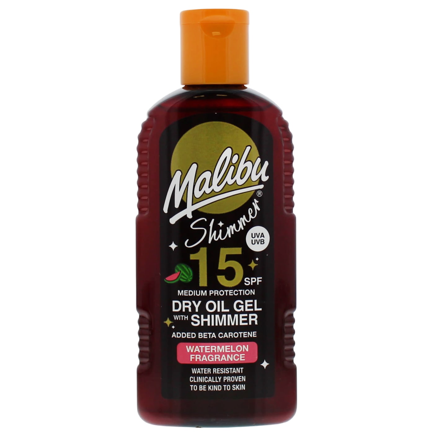 MALIBU SPF 15 DRY OIL SHIMMER GEL WITH WATERMELON 200ML