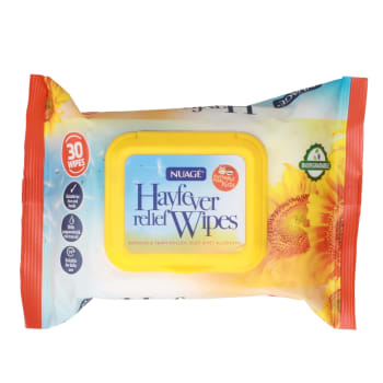 NUAGE HAYFEVER RELIEF WIPES 30PK