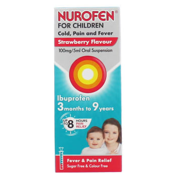 NUROFEN CHILDREN COLD, PAIN & FEVER STRAWBERRY 100ML