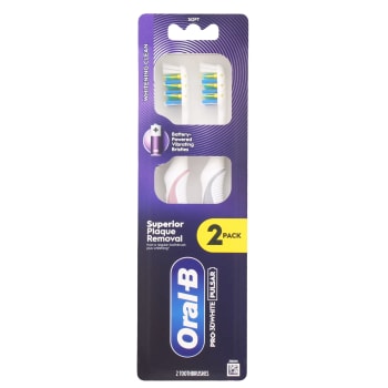 ORAL-B PULSAR PRO 3D WHITE TOOTHBRUSH SOFT 2 PACK