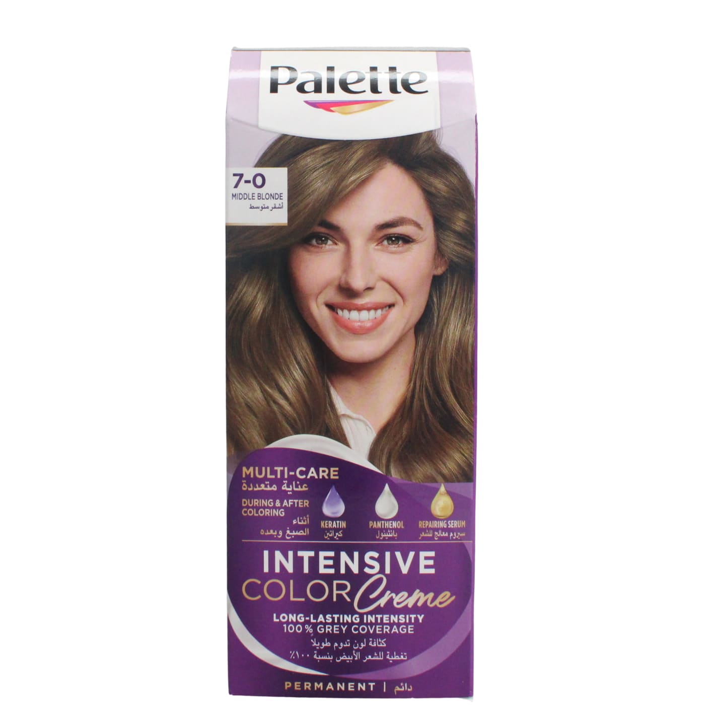 SCHWARZKOPF PALETTE INTENSIVE COLOUR CREAM HAIR DYE MEDIUM BLONDE 7-0