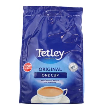 TETLEY ONE CUP TEA BAGS 1100'S