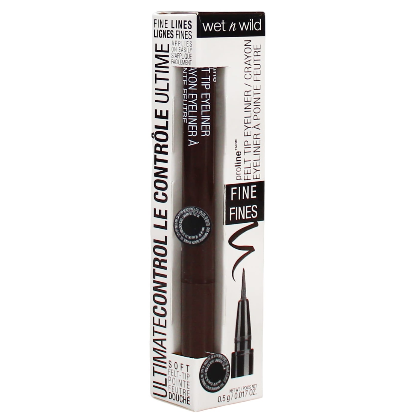 WET N WILD PROLINE FELT TIP EYELINER DARK BROWN