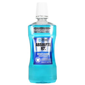 ZIDAC ABSOLUTE ICE MOUTHWASH WHITENING 500ML